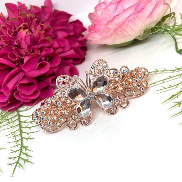 Accessories - NEW⚜️Butterfly Crystal Embellished Hair Clip